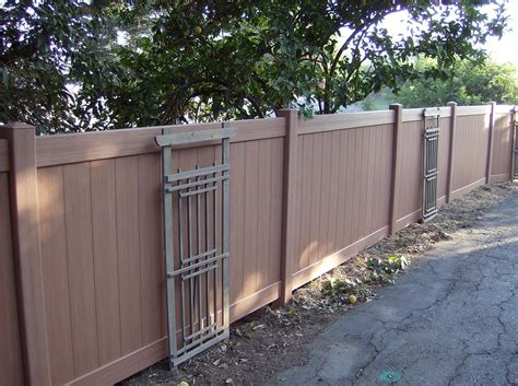 Get help with your vinyl fencing project, or simply just buy the products at the lowest price! certagrain brown privacy vinyl fence. Keeping the rustic ...