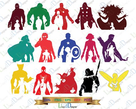 Avengers SVG Marvel Avengers clipart Avengers silhouette