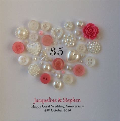 Coral Anniversary 35th Anniversary 35th Wedding Coral Etsy
