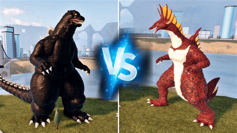 Heisei Godzilla Vs Titanosaurus Battle Kaiju Universe Youtube