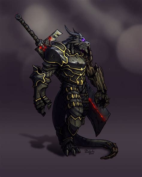 Dragonborn Fighter By Anarkhyx On Deviantart