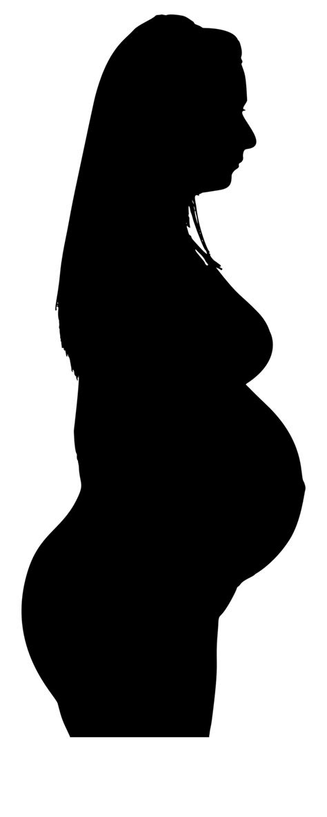 Pregnancy Silhouette Woman Clip Art Pregnant Cowgirl Cliparts Png Download Free