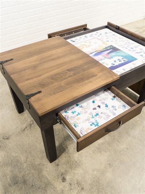 Maybe you would like to learn more about one of these? Coffee Height Jigsaw Puzzle Table | Puzzle table, Diy ...