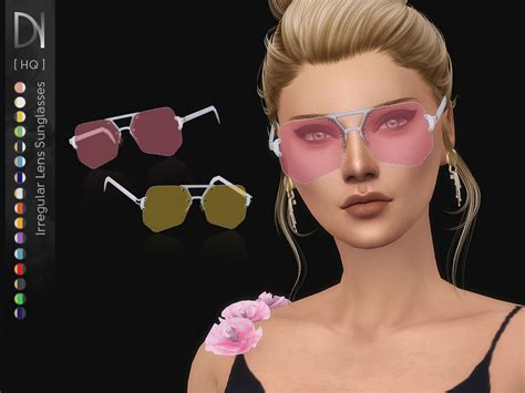 The Sims Resource Irregular Lens Sunglasses