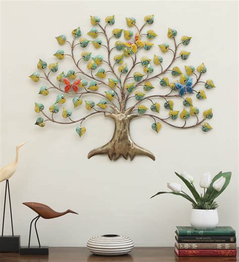 Buy Metal Multicolour Hand Painted Tree Wall Art At 6 Off By Padmavati