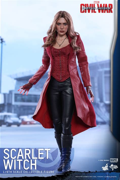 captain america civil war scarlet witch figure by hot toys the toyark news