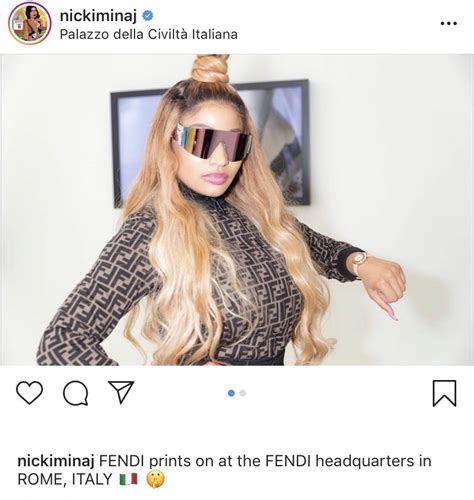 Nicki Minaj Teases Fendi Collaboration In All Pink Tracksuit With Matching Hair Thejasminebrand