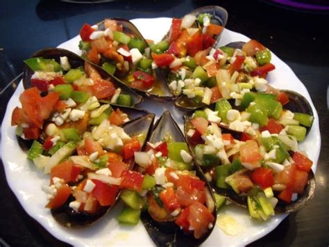 Mis recetas de cocina: MEJILLONES A LA VINAGRETA