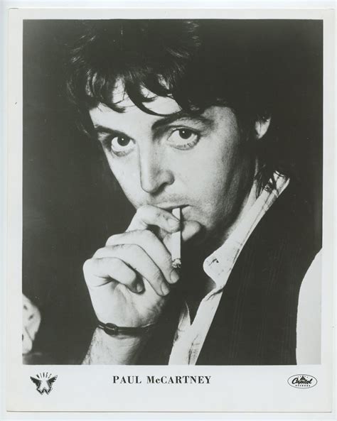 Paul Mccartney Photo 1970s Capitol Records Vintage Collectibles