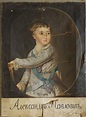 Großfürst Alexander Pawlowitsch (1777-1825), Sohn des Kaisers Pawel I ...