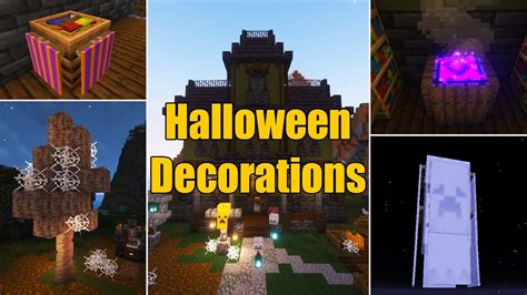 Minecraft Halloween Decorations Halloween Builds Tutorial Minecraft