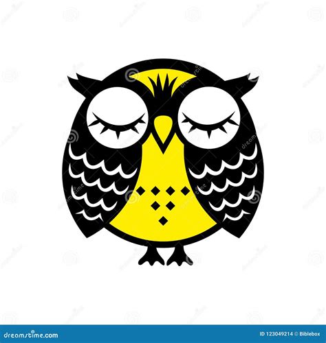 Nice And Happy Owl Illustration Stock Vector Illustration Of