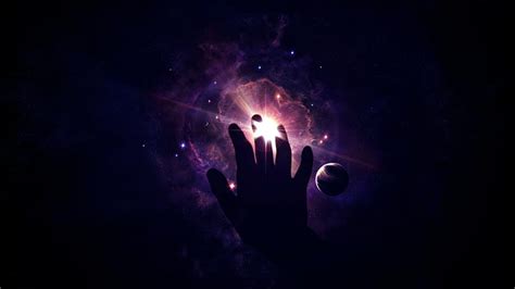Hd Wallpaper Cosmos Hand On Star Right Human Hand And Galaxy Light