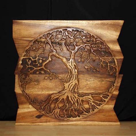 2024 Latest Tree Of Life Wood Carving Wall Art