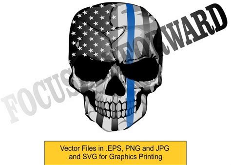 Punisher Window Decal Sticker Thin Blue Line Punisher Skull Etsy