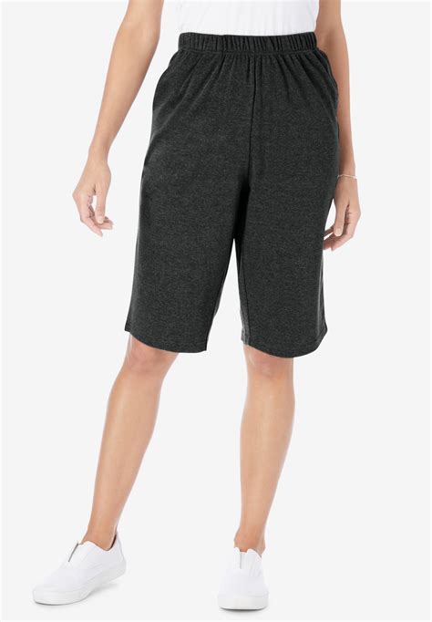 7 Day Knit Bermuda Shorts Woman Within