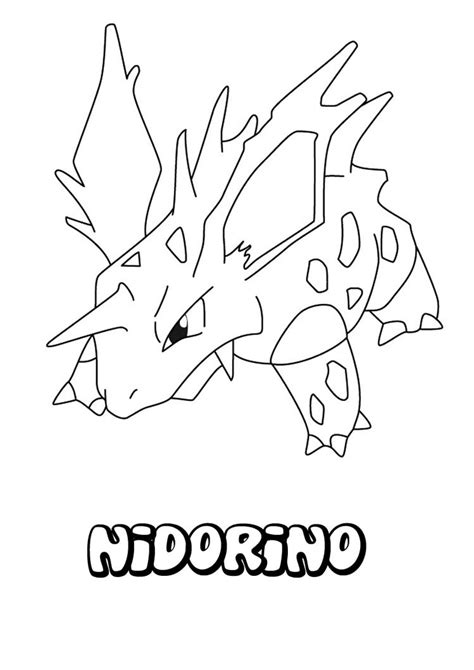 Nidoran Pokemon Coloring Page