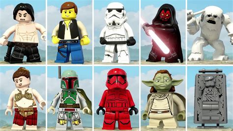 All Characters Unlocked In Lego Star Wars The Skywalker Saga Youtube