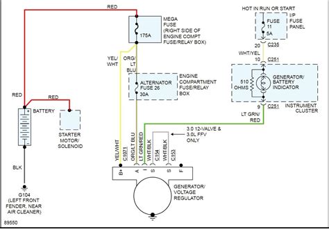 1996 Ford Taurus Alternator Wiring Diagram