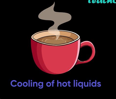 Drawing Of Cooling Effect Of Evaporation Of 1 Sipping Hot Tea From