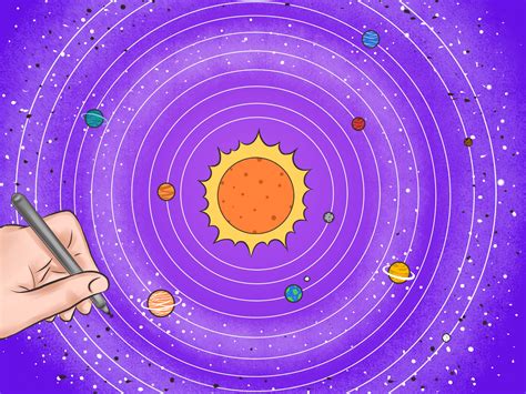 How To Draw The Solar System 14 Steps With Pictures Wikihow