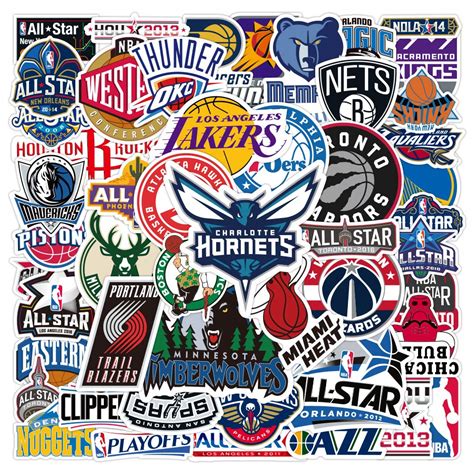Buy Basketball Team Logo For Nba Stickers50pcs Sports Stickers For