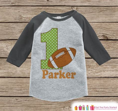 First Birthday Football Outfit Boys 1st Birthday Onepiece Or T Shirt