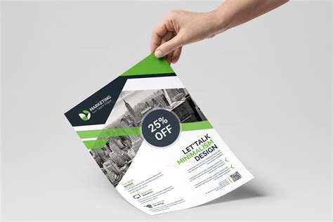 Psd Minimalist Flyer Templates 002851 Template Catalog