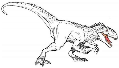 High Detailed Indominus Rex Coloring Sheet Dinosaur Coloring Pages