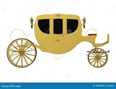Vintage Carriage Isolated Stock Illustration Illustration Of Coach