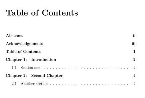 Automatic table of contents in apa 7th edition style. titletoc - Adding word "Chapter" into Table of Contents ...