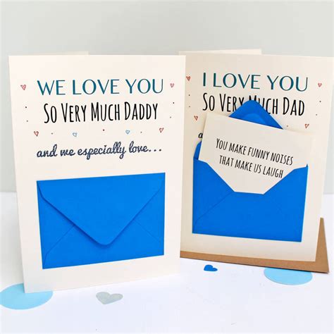 Reasons I Love Dad Secret Messages Card By Martha Brook
