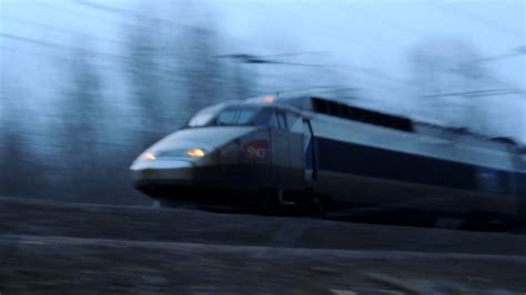 Tgv High Speed Train Passing Near Paris In Full Hd Youtube
