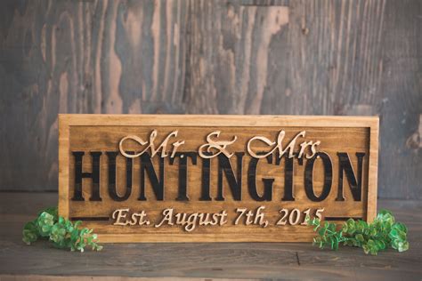 Check spelling or type a new query. Buy Custom Personalized Last Name Sign Wedding Gift ...