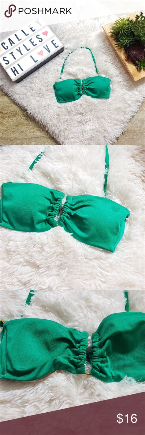 Victorias Secret Green Bikini Top Size Xs D9 Green Bikini Top Green