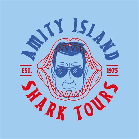 Xl Sky Blue Jaws Amity Island Shark Tours Est 1975 Womens Hooded