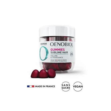 Oenobiol Sublime Hair 60 Gummies Volume Croissance Cheveux