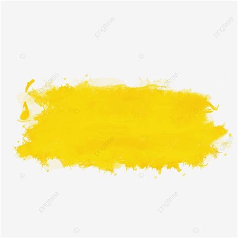 Tinta Amarela PNG Amarelo Aquarene Marcas De Tinta Imagem PNG E PSD