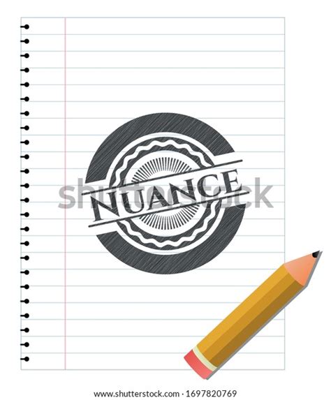 Nuance Draw Pencil Effect Vector Illustration Stock Vector Royalty