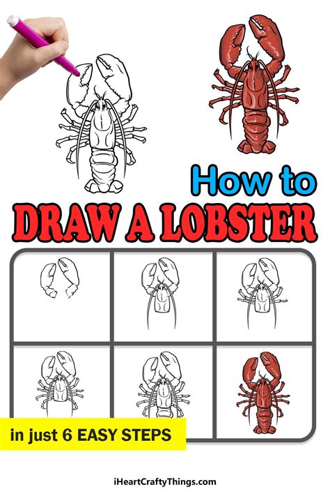 How To Draw A Lobster A Step By Step Guide Cute Easy Drawings