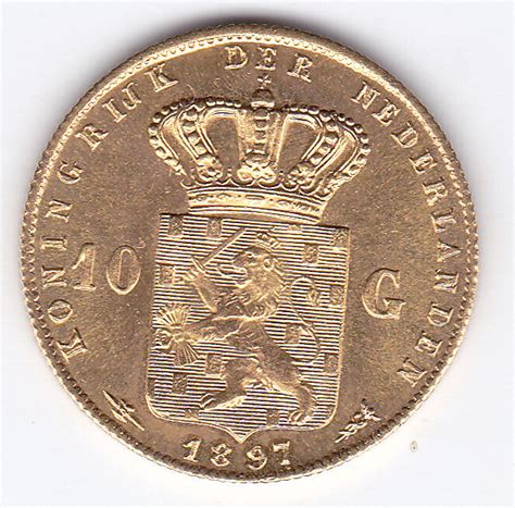The Netherlands 10 Guilder Coin 1897 Wilhelmina Gold Catawiki