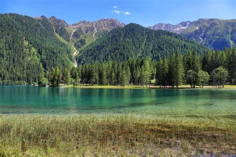 Anterselva Lake At Late Spring Stock Image Image Of Landscape