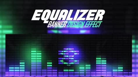 Photoshop Tutorial Equalizervisualizer Effect Banner Design Youtube