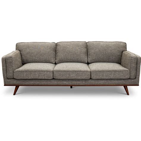 Mid Century Modern Gray Sofa Camden Rc Willey Furniture Store Grey