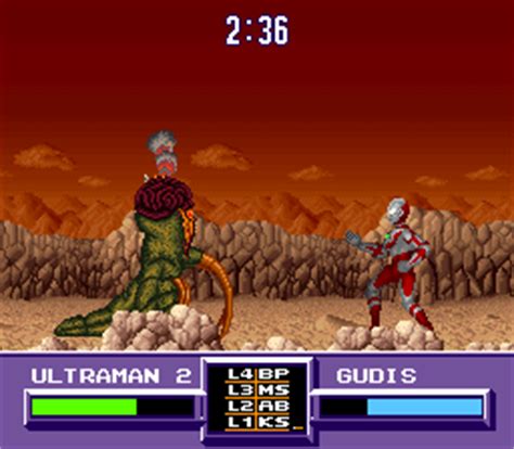 During a trip to mars, astronauts jack shindo and stanley haggard witness a fight between two giants, a giant silver & red humanoid called ultraman, and a giant sluglike tentacled creature called gudis. Play SNES Ultraman - Towards the Future (Europe) Online in ...