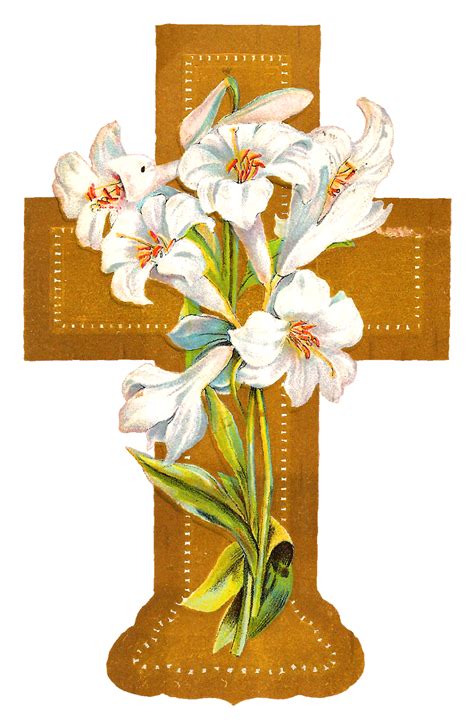 Floral Cross Png Free Logo Image
