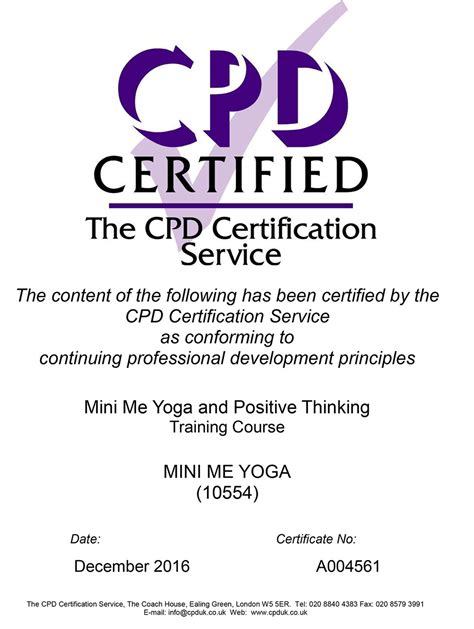 Cpd Certification And Afpe Associate Welcome To Mini Me Yoga