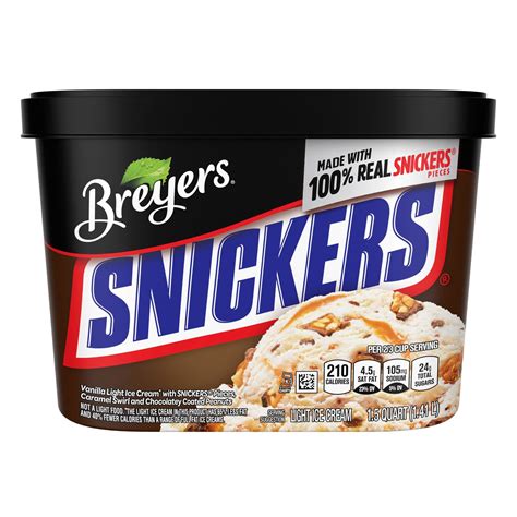 Breyers Blasts Snickers Frozen Dairy Dessert 48 Oz Shipt