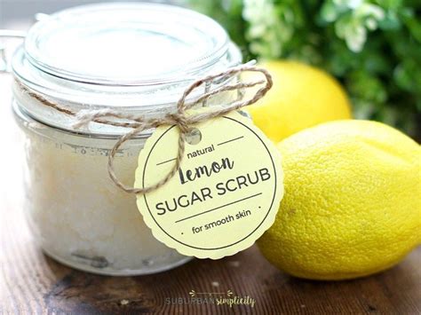 This Easy Diy Lemon Sugar Scrub Smells Wonderfully Refreshing And Gives