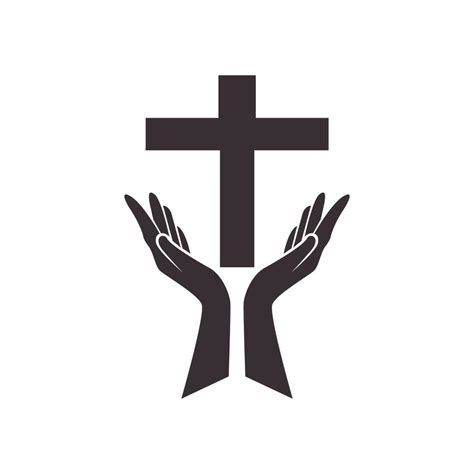 Church Logo Template Christian Symbol Jesus Cross Vector Logo Icon
